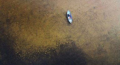 Son yağışlarla su seviyesi yükselen kuş cenneti Bafa Gölü eski manzarasına kavuştu
