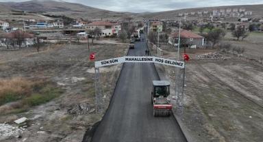 Süksün’de asfalt çalışması başladı