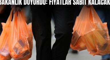 Yeni yılda poşet fiyatları sabit kalacak!