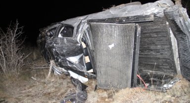 Yozgat'ta devrilen pikaptaki 1 kişi öldü, 3 kişi yaralandı