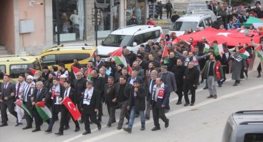 Zara'da Filistin'e destek yürüyüşü yapıldı