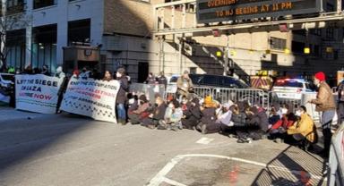 ABD'de Filistin destek gösterisi!