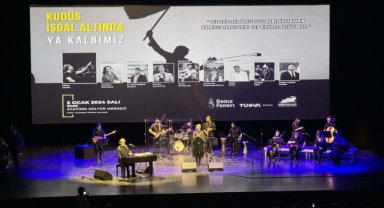 AKM'de "Kudüs İşgal Altında Ya Kalbimiz" konseri düzenlendi