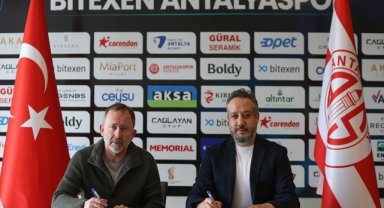 Antalyaspor, teknik direktör Sergen Yalçın ile sözleşme imzaladı