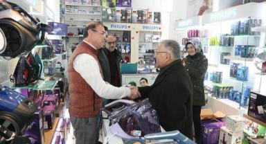 Büyükkılıç'tan esnaf ziyareti