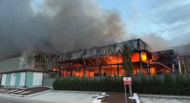 Kütahya'da porselen fabrikasında çıkan yangın kontrol altına alındı