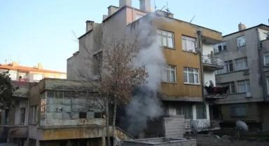 Metruk ikamette çıkan yangın saatler sonra söndürüldü!