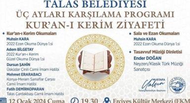 Talas'ta Kur'an-ı Kerim ziyafeti
