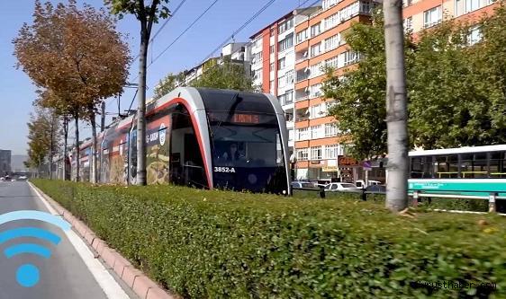 Tramvayda ücretsiz internet kullananların sayısı açıklandı!