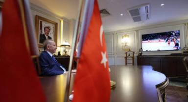 Cumhurbaşkanı Erdoğan, 12 Dev Adam'ın maçını takip etti