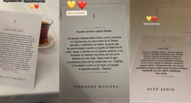 Galatasaray'dan futbolcularına şampiyonluk mektubu