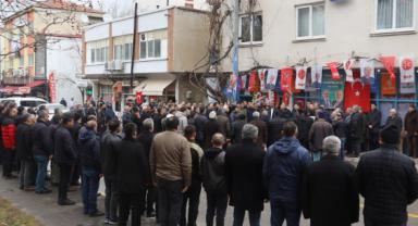 Yahyalı'da miting havasında seçim bürosu açıldı