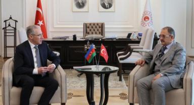 Bakan Özhaseki Azerbaycanlı mevkidaşı Babayev'i makamında ağırladı