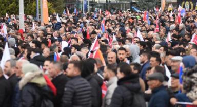 Cumhurbaşkanı Erdoğan’ın mitingine 75 bin vatandaş katıldı