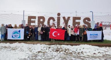 Kaymek, kursiyerlere Erciyes'in tozunu attırıyor 