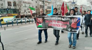 Kayseri’de sağlık çalışanlarından Filistin için ‘sessiz yürüyüş’