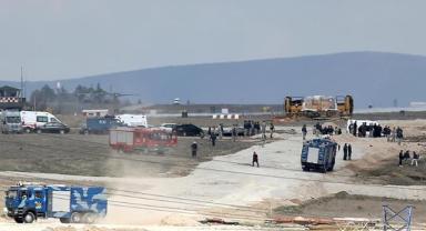 Konya'da askeri eğitim uçağı düştü