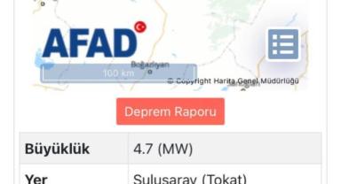  4.7 şiddetinde deprem Kayseri’de de hissedildi