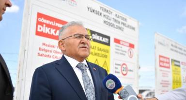 Başkan Büyükkılıç, Yüksek Hızlı Tren Hattı Projesi Şantiyesinde İncelemelerde Bulundu