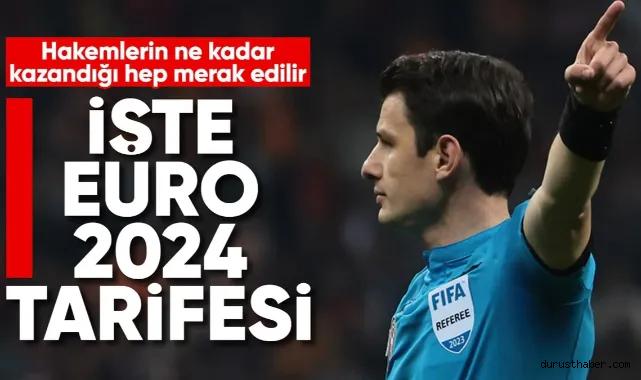 EURO 2024'te düdük çalacak hakemlerin kazançları belli oldu