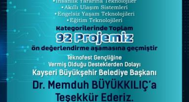 KAYMEK’in ‘Teknofest’ Gençliği, 92 Proje ile Ön Değerlendirme Aşamasına Geçti