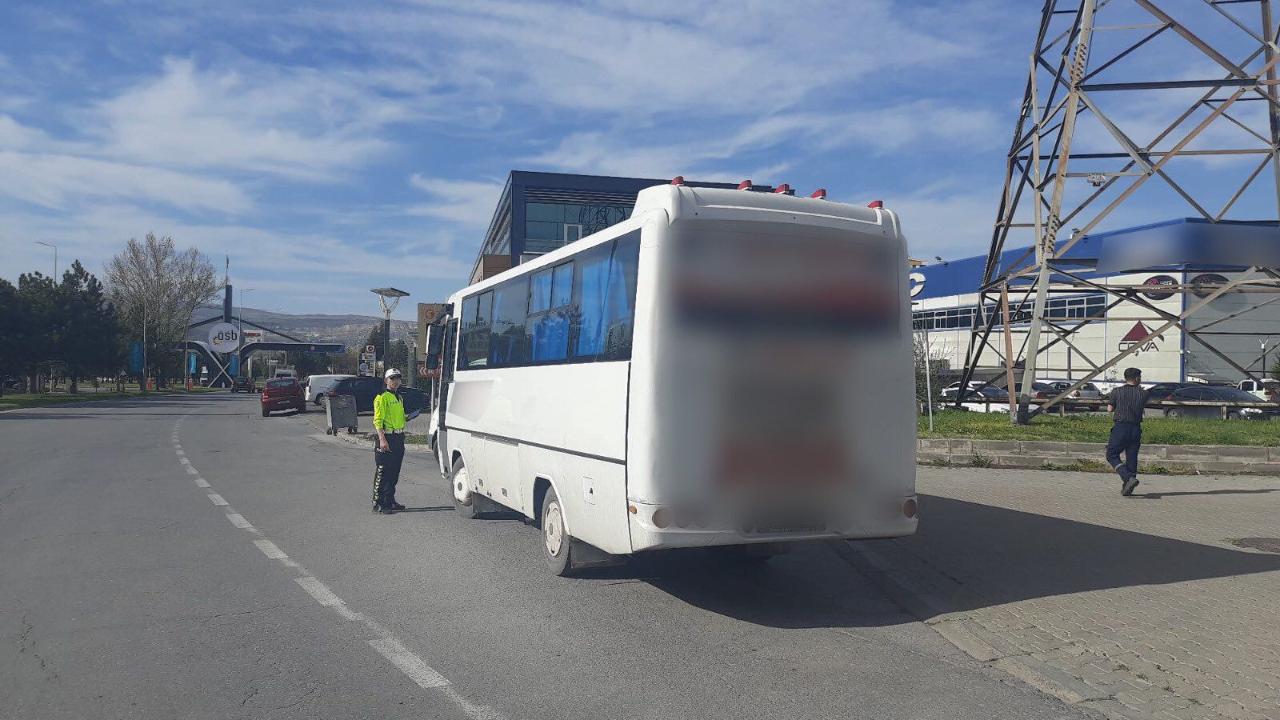 Kayseri'de denetlenen 160 Servis aracına cezai işlem uygulandı