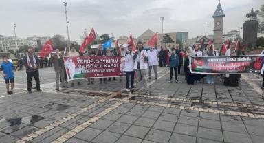 Kayseri'de sağlık çalışanları Filistin için ‘sessiz yürüyüş’ gerçekleştirdi
