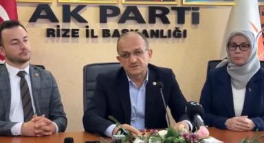 AK Parti Rize İl Başkanı Ayar görevinden istifa ettiğini duyurdu