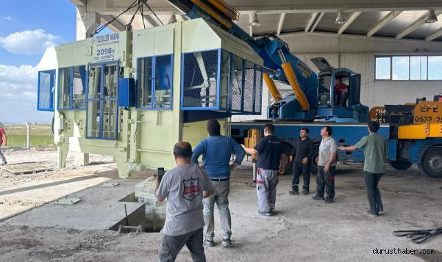 Büyükşehir’den 26 Milyon TL’lik Beton Parke Taşı Makinesi
