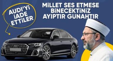 Diyanet, Audi marka makam aracını iade etti