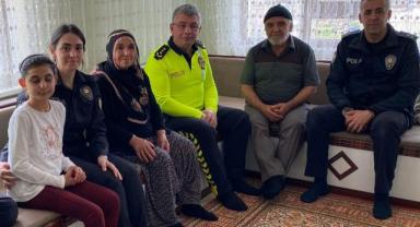 Polis ekiplerinden şehit annelerine anneler günü sürprizi 