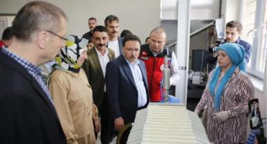 Vali Çiçek'ten Mimar Sinan Kadın Kooperatifi'ne Destek Ziyareti