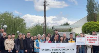 Yeşilhisar'da Sağlık Çalışanları Obezite İçin Yürüdü