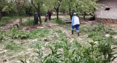 Yoğun yağıştan dolayı mağdur olan vatandaşlara KASKİ ekipleri yetişti