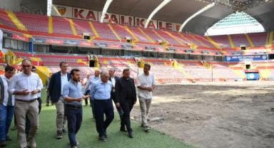 Başkan Büyükkılıç’tan Stadyum İncelemesi