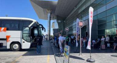 Kayseri otogarında bayram yoğunluğu bitti öğrenci yoğunluğu başladı