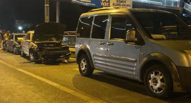 Beş aracın karıştığı kazada 3 hafif yaralı