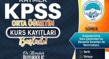 Kayseri Büyükşehir Belediyesi’nin KPSS İçin Kurs Kayıtları Sürüyor