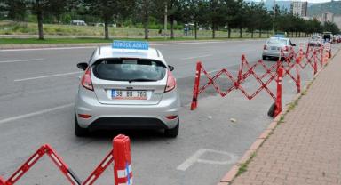 Sınavda sürücü adaylarına ikinci şans