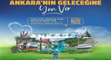 Ankara Büyükşehir Belediyesi'nden stratejik plan anketi
