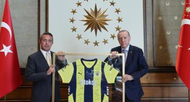 Cumhurbaşkanı Erdoğan, Fenerbahçe Spor Kulübü Başkanı Koç ve beraberindeki heyeti kabul etti