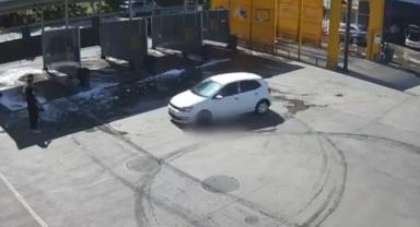 Kayseri'de benzinlikte driftin bedeli ağır oldu