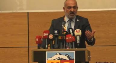 Kayserispor Başkanı Ali Çamlı: 