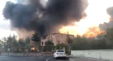 Keçe fabrikasında yangın: soğutma çalışmaları sürüyor 