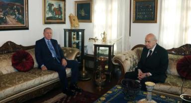 Başkan Erdoğan, MHP Lideri Bahçeli'yi Konutunda Ziyaret Etti