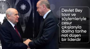 Cumhurbaşkanı Erdoğan'dan Devlet Bahçeli'ye: Tarihe not düşen bir lider