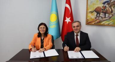 ERÜ ile Hoca Ahmet Yesevi Uluslararası Türk- Kazak Üniversitesi Arasında İş Birliği Protokolü İmzalandı