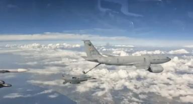 Türk Hava Kuvvetleri Akdeniz’in uluslararası hava sahasında eğitim uçuşu yaptı