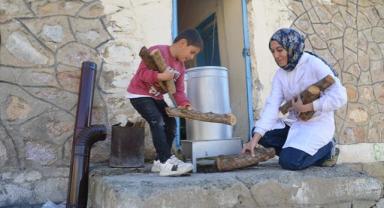 Beyza öğretmen, ara tatilini köydeki ana sınıfını güzelleştirerek değerlendirdi
