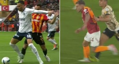 Fenerbahçe ve Galatasaray'ın maçlarındaki iki tartışmalı pozisyonu hakemler yorumladı